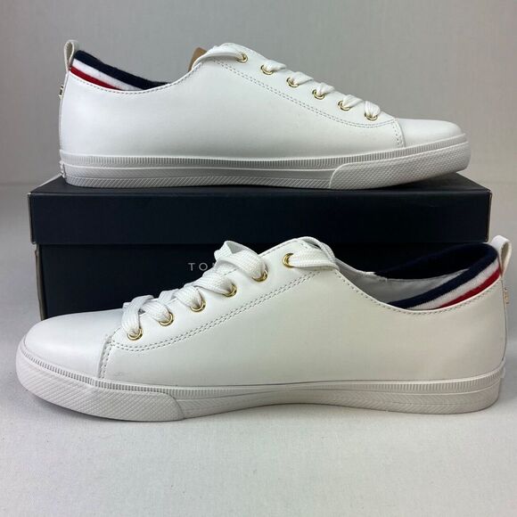 Tommy Hilfiger White Multi LL Lace Up Fashion Sneakers Women's Sz‎ 11 M - Picture 1 of 11